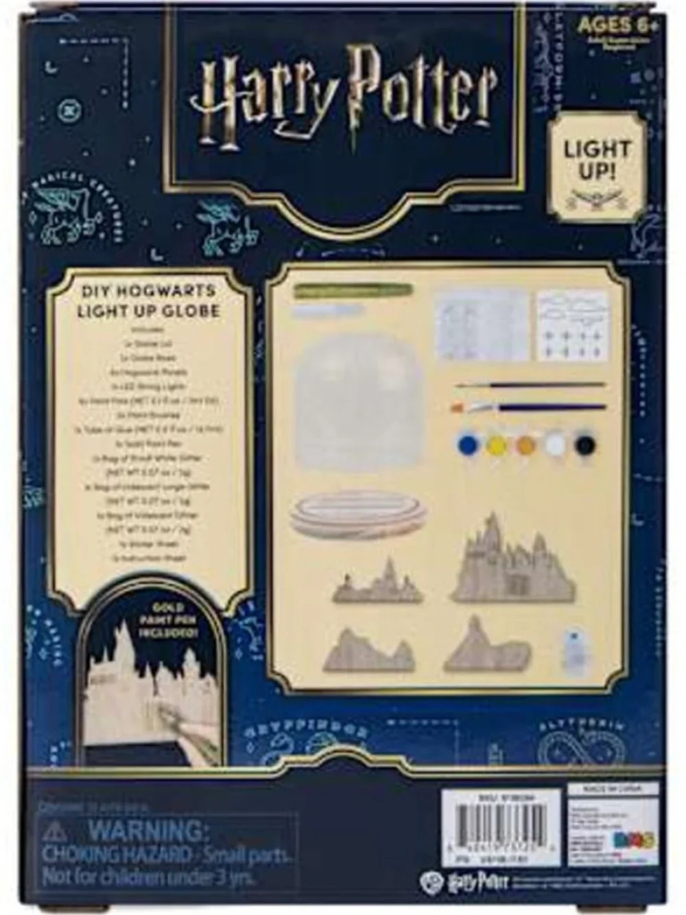 Harry Potter DIY Hogwarts Light Up Globe Set Brand New Build & Display